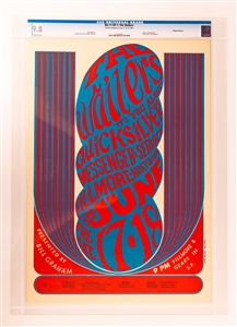 1966- BG-11 OP-1- The Wailers Fillmore Auditorium Poster - CGC Graded 9.8 -TIED FOR FINEST QUALITY EVER AUCTIONED! 