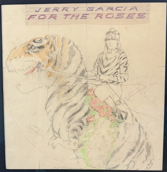 1979 Jerry Garcia Band Original Album Cover Art by Victor Moscoso - SIGNED & DATED!