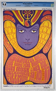 1966 BG-41 OP-1 Grateful Dead Poster- Fillmore Auditorium - CGC Graded 9.8 -SIGNED WILSON!