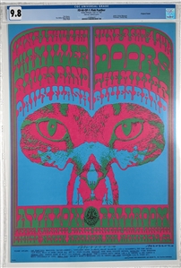 1967 FD-64 OP-1 The Doors Poster - Avalon Ballroom - CGC Graded 9.8- SIGNED MOSCOSO!