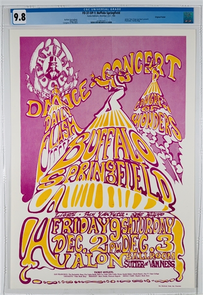 1966 FD-37 OP-1 Buffalo Springfield Avalon Ballroom Poster - CGC Graded 9.8