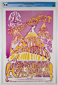1966 FD-37 OP-1 Buffalo Springfield Avalon Ballroom Poster - CGC Graded 9.8